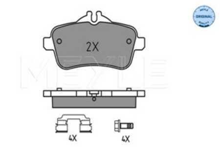 Bromsbeläggsats, Bakaxel, mercedes-benz gle [w166], gle coupe [c292], m-klass [w166], 006 420 40 20, 006 420 41 20, 007 420 82 