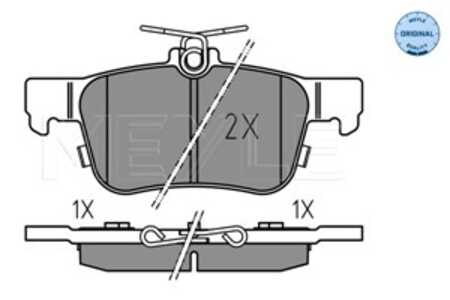 Bromsbeläggsats, Bakaxel, ford,ford usa, 2 018 449, 2 110 582, 2 209 329, 2 211 284, 2 247 444, 2 367 295, 2 379 248, 2 433 333