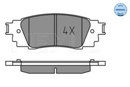 Bromsbeläggsats, Bakaxel, lexus es, rx, ux, toyota c-hr, rav 4 v, 04466-0E060, 04466-10010, 04466-33220, 04466-42080, 04466-481