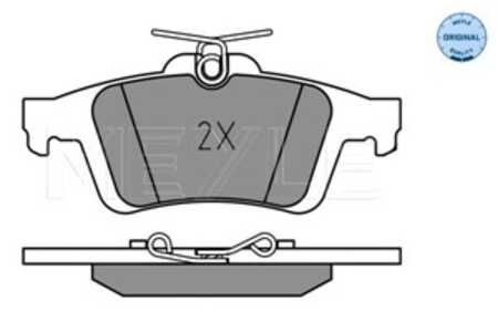 Bromsbeläggsats, Bakaxel, ford,mazda,opel,saab,vauxhall,volvo, 1 233 679, 1 324 300, 1 360 254, 1 360 306, 1 566 096, 1 683 374