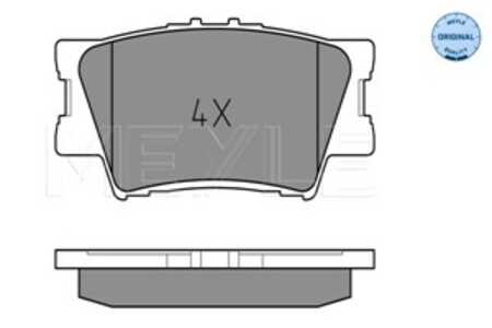 Bromsbeläggsats, Bakaxel, lexus es, toyota camry sedan, rav 4 iii, rav 4 iv, 04466-02220, 04466-06080, 04466-06090, 04466-06100