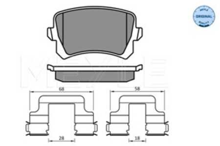 Bromsbeläggsats, Bakaxel, audi,seat,vw, 3AA 698 451 A, 3AA 698 451, 3C0 698 451 E, 3C0 698 451 F, 5N0 698 451, JZW 698 451 G, J