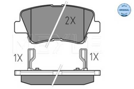 Bromsbeläggsats, Bakaxel, hyundai,kia,ssangyong, 48413-341A0, 48413-350D0, 48413-351B0, 48413-351D0, 58302 2KA10, 58302 2TA60, 