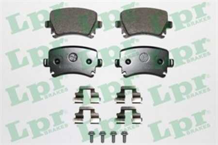 Bromsbeläggsats, Bakaxel, audi,seat,skoda,vw, 1K0698451, 1K0698451D, 1K0698451F, 1K0698451G, 1K0698451H, 3C0698451, 3C0698451B,