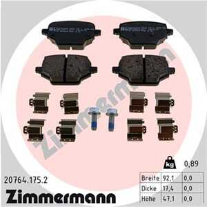 Bromsbeläggsats, Bakaxel, citroën,opel,peugeot,toyota, 16 352 549 80, 39166045, SU001-A8852