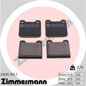 Bromsbeläggsats, Bakaxel, mercedes-benz, 000 420 5720, 000 420 5820, 000 420 6220, 000 420 6280, 000 420 7120, 000 420 7620, 00