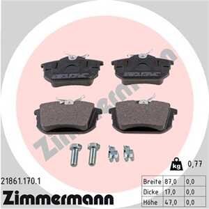 Bromsbeläggsats, Bakaxel, mitsubishi,smart,volvo, 30620770, 30623264, 30638455, 30850978, 31262468, 3345678, 33456781, 45442010