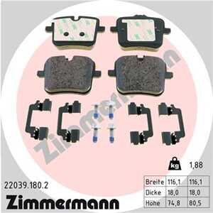 Bromsbeläggsats, Bakaxel, alpina,bmw,rolls-royce, 3420 8 092 823, 3421 6 876 905, 3421 6 885 187, 3421 6 885 362, 3421 6 893 22