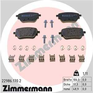 Bromsbeläggsats, Bakaxel, mercedes-benz, 000 420 4502, 000 420 5703, 000 420 7500, 000 420 7700, A 000 420 4502, A 000 420 5703