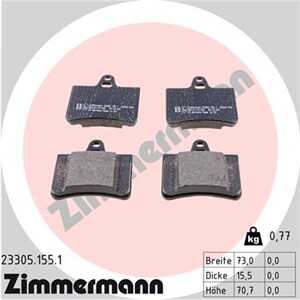 Bromsbeläggsats, Bakaxel, citroën c5 i, c5 ii, c5 break i, c5 break ii, 425217, 425290, 4253 34, 425334