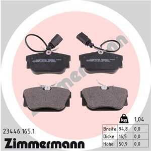 Bromsbeläggsats, Bakaxel, fiat,ford,seat,vw, 1 133 448, 1 205 697, 1 345 339, 7D0 698 451 B, 7D0 698 451 F, 7M3 698 451 D, 7M3 