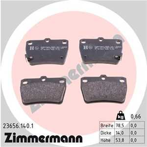 Bromsbeläggsats, Bakaxel, toyota rav 4 ii, 0446642010, 0446642020, 0446642030, 0446642040, 0446642050, T113AH3502080, T11BJ3501