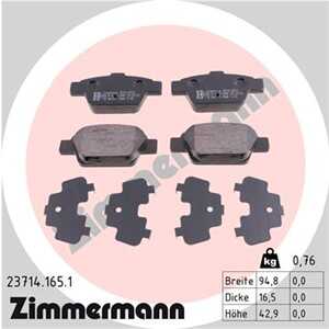 Bromsbeläggsats, Bakaxel, alfa romeo mito, fiat bravo ii, linea, multipla, stilo, stilo multi wagon, lancia delta iii, 77362271