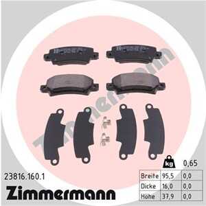 Bromsbeläggsats, Bakaxel, toyota corolla, corolla kombi, corolla sedan, 0446602020, 0446602070, 0446602110, 0446602160