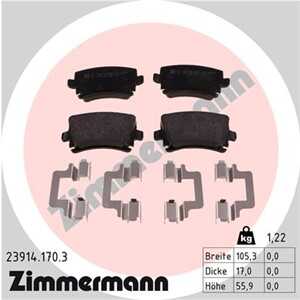 Bromsbeläggsats, Bakaxel, audi,seat,skoda,vw, 1K0 698 451 B, 1K0 698 451 D, 1K0 698 451 E, 1K0 698 451 F, 1K0 698 451 H, 1K0 69