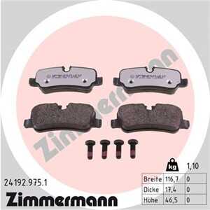 Bromsbeläggsats, Bakaxel, land rover discovery iii, discovery iv, range rover iii, range rover sport i, LR010664, LR015519, LR0