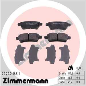 Bromsbeläggsats, Bakaxel, nissan np300 navara, np300 navara flak/chassi, pathfinder iii, 44060EA090, 44060EA091, 44060EB325