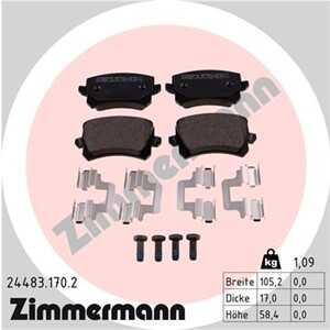 Bromsbeläggsats, Bakaxel, audi,seat,vw, 3AA 698 451, 3C0 698 451 F, 3C0 698 451E, 5N0 698 451