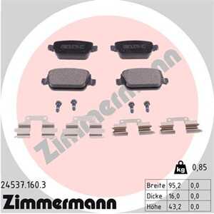 Bromsbeläggsats, Bakaxel, land rover freelander 2, volvo s80 ii, v70 iii, xc70 ii, 30671576, 30742490, 30794553, LR003655, LR00