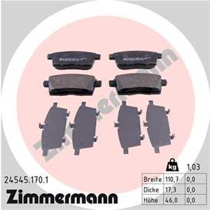 Bromsbeläggsats, Bakaxel, mazda cx-7, cx-9, 7T4Z2001A, 7T4Z2V001AA, 7T4Z2V200A, 7T4Z2V200AA, 8T4Z2200A, BT4Z2001B, EHY4-26-43Z,