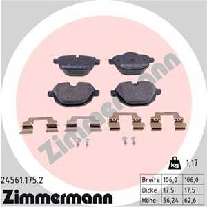 Bromsbeläggsats, Bakaxel, bmw, 3420 6 877 648, 3421 6 788 284, 3421 6 796 741, 3421 6 798 193, 3421 6 861 543, 3421 6 862 202, 