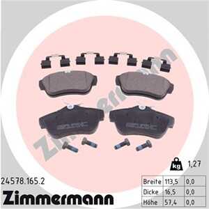 Bromsbeläggsats, Bakaxel, citroën,fiat,peugeot,toyota, 16 118 395 80, 4253 67, 4253 68, 4254 97, 77364513, 9467549087, SU001-A1