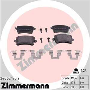 Bromsbeläggsats, Bakaxel, audi a4 allroad b8, a4 b8, a4 b8 avant, a5, a5 cabriolet, a5 sportback, q5, 8K0 698 451 A, 8K0 698 45