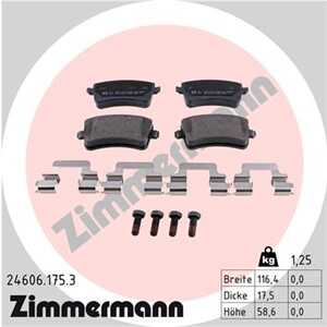 Bromsbeläggsats, Bakaxel, audi a4 allroad b8, a4 b8, a4 b8 avant, a5, a5 cabriolet, a5 sportback, q5, 8K0 698 451 D, 8K0 698 45