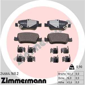 Bromsbeläggsats, Bakaxel, toyota auris, auris kombi, corolla sedan, 04466-02170, 04466-02180, 0446602181, 04466-02190, 04466-02