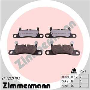 Bromsbeläggsats, Bakaxel, porsche 911, 911 cabriolet, 911 targa, cayenne, vw touareg, 7P0 698 451, 7P6 698 451 C, 7P6 698 451, 