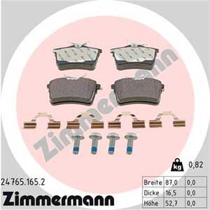 Bromsbeläggsats, Bakaxel, citroën,peugeot, 16 085 204 80, 425414, 425415, 425429