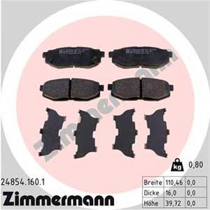 Bromsbeläggsats, Bakaxel, subaru,toyota, 26696-CA000, 26696SG000, 26696-SG000, 26696-XA000, 26696-XA010, 26696XA011, 26696-XA01