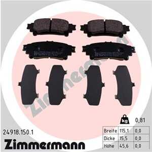 Bromsbeläggsats, Bakaxel, lexus gs, rx, toyota highlander / kluger, mirai, prius plus, sienna, 04466-0E010, 04466-30312, 04466-