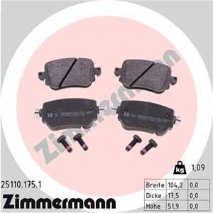 Bromsbeläggsats, Bakaxel, audi,seat,skoda,vw, 2K5 698 451 A, 2K5 698 451 B, 2Q0 698 451 A, 5Q0 698 451 B, 5Q0 698 451 F, 5Q0 69