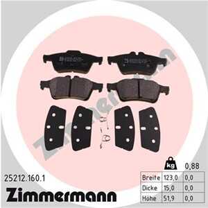 Bromsbeläggsats, Bakaxel, ford,volvo, 1 809 458, 2 039 739, 2 271 380, 31341331, 5 134 101, AV61-2M008-AB, AV61-2M008-AD, BV612