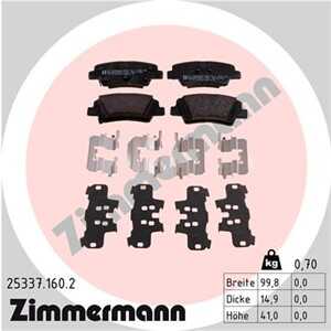 Bromsbeläggsats, Bakaxel, hyundai,kia,renault, 58101-3VA90, 583020UA30, 58302-0UA30, 583021RA30, 58302-1RA30, 58302-1WA30, 5830