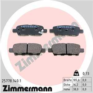 Bromsbeläggsats, Bakaxel, infiniti,nissan,renault,suzuki, 040604BA0B, 4406 054 35R, 55180-50Z10, 55800-77K02, 55800-77K03, 5580