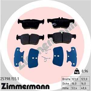 Bromsbeläggsats, Bakaxel, ford galaxy iii, mondeo halvkombi v, mondeo sedan v, mondeo turnier v, s-max, ford usa edge, 5 302 02