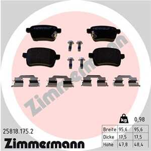 Bromsbeläggsats, Bakaxel, fiat tipo halvkombi, tipo kombi, tipo sedan, 77367914