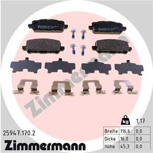 Bromsbeläggsats, Bakaxel, honda hr-v, 43022-T2J-H00, 43022-T2J-H01, 43022-T7J-H01, 43022-T7J-H11, 43022-T8M-G00, 43022-T8M-G01