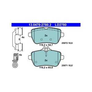 Bromsbeläggsats, Bakaxel, mercedes-benz s-klass [w222, v222, x222], sl [r231], 006 420 57 20, 006 420 72 20, 006 420 92 20, 008