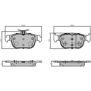 Bromsbeläggsats, Bakaxel, audi,cupra,seat,skoda,vw, 5WA 698 451 E, 5WA 698 451 G, 5WA 698 451, 5WA698451, 5WA698451E, 5WA698451