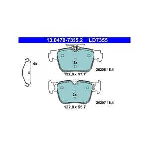 Bromsbeläggsats, Bakaxel, audi,cupra,skoda,vw, 5WA 698 451 A, 5WA 698 451 C, 5WA 698 451 F, 5WA 698 451 J, 5WA 698 451 K