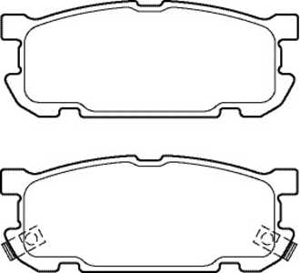 Bromsbeläggsats, Bakaxel, mazda mx-5 ii, N0Y7-26-48ZA, N0Y7-26-48ZB, N0Y9-26-43ZA, N0Y9-26-43ZB, NCY3-26-43Z, NCY3-26-48Z