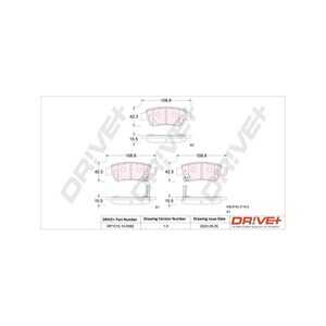 Bromsbeläggsats, Bakaxel, honda cr-v iii, cr-v iv, 43022- SWW-G03, 43022- T1G-G00, 43022SWWG00, 43022-SWW-G01, 43022-SWW-G02