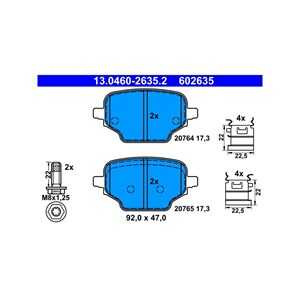 Bromsbeläggsats, Bakaxel, citroën,opel,peugeot,toyota, 16 352 549 80, 39166045, SU001-A8852