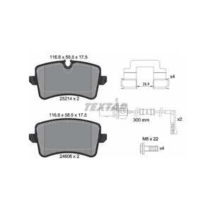 Bromsbeläggsats, Bakaxel, audi a8 d4, 4H0698451A, 4H0698451L