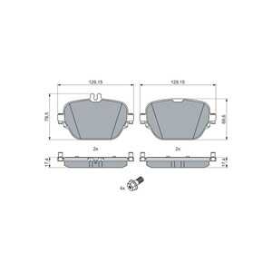 Bromsbeläggsats, Bakaxel, mercedes-benz, 000 420 56 02, 000 420 76 03, A 000 420 56 02, A 000 420 76 03