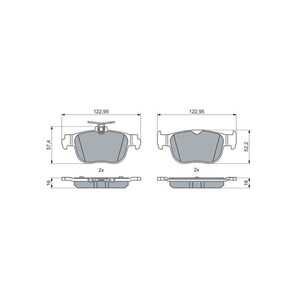 Bromsbeläggsats, Bakaxel, audi,cupra,ford,seat,skoda,vw, 2614212, 5WA 698 451 E, 5WA 698 451 G, 5WA 698 451 J, 5WA 698 451 K, 5