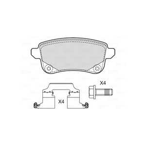 Bromsbeläggsats, Bakaxel, renault, 440603558R, 440608061R